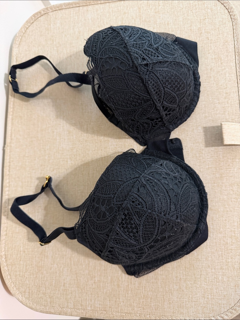 Lively Black Lace Plunge Bra